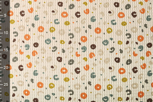 Oeko-Tex® Nid d’Abeille Guépard Beige Oeko-Tex® Nid d’Abeille Guépard Beige