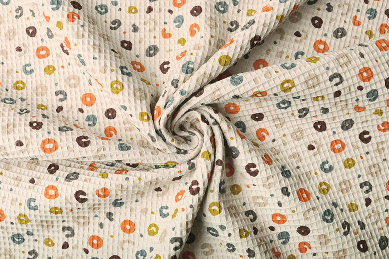 Oeko-Tex®  Waffel Gepard Beige Oeko-Tex®  Waffel Gepard Beige