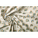 Oeko-Tex® Muselina Arcoíris Gris Claro Oeko-Tex® Muselina Arcoíris Gris Claro