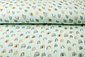 Double Gauze Fabric Rainbow Light Blue-Green