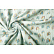 Oeko-Tex® Tela de Muselina Arcoíris Azul Claro-Verde Oeko-Tex® Tela de Muselina Arcoíris Azul Claro-Verde