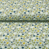 Oeko-Tex® Tela de Muselina Leopardo Claro Verde Antiguo Oeko-Tex® Tela de Muselina Leopardo Claro Verde Antiguo