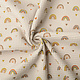 Oeko-Tex®  Waffle Rainbow with Hearts Beige