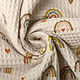 Oeko-Tex®  Waffle Rainbow with Hearts Beige