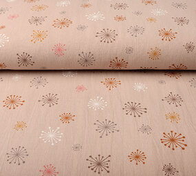 Oeko-Tex®  100% Gewassen Katoen Paardebloem Poeder Roze Oeko-Tex®  100% Gewassen Katoen Paardebloem Poeder Roze
