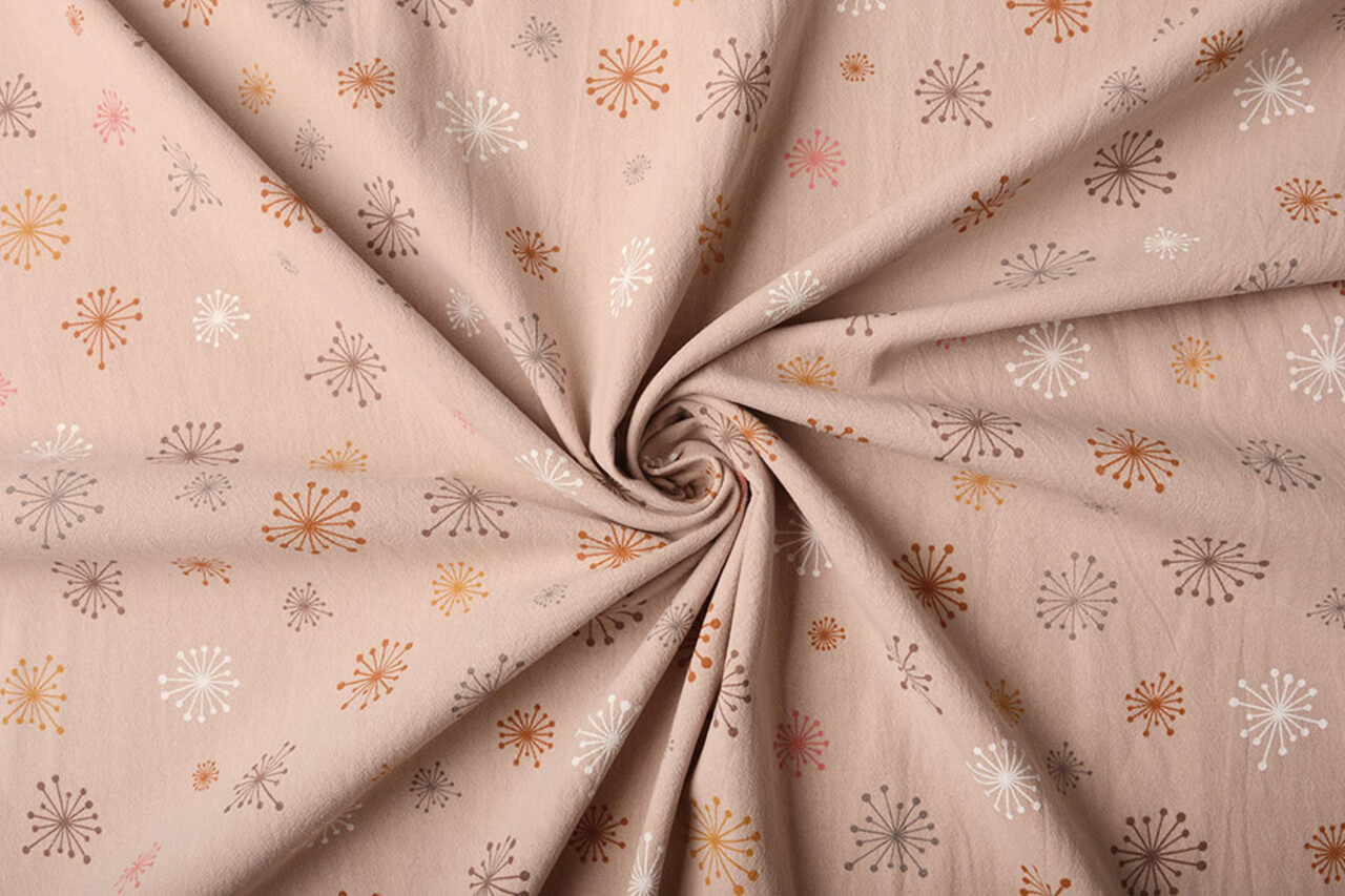 Oeko-Tex®  100% Gewaschene Baumwolle Löwenzahn Puderrosa Oeko-Tex®  100% Gewaschene Baumwolle Löwenzahn Puderrosa