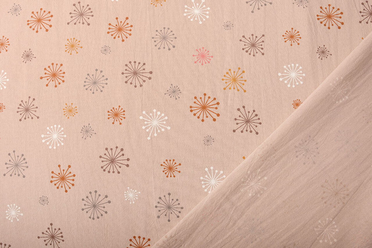 Oeko-Tex®  100% Gewaschene Baumwolle Löwenzahn Puderrosa Oeko-Tex®  100% Gewaschene Baumwolle Löwenzahn Puderrosa