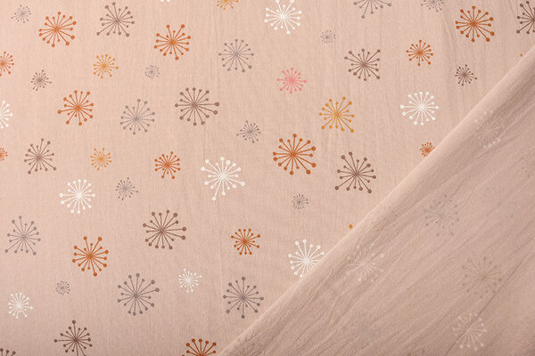 Oeko-Tex®  100% Gewassen Katoen Paardebloem Poeder Roze