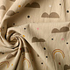 Oeko-Tex®  100% Washed Cotton Rainbow Clouds Light Sand