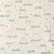 Oeko-Tex®  100% Gewaschene Baumwolle Regenbogenwolken Creme