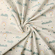 Oeko-Tex®  100% Washed Cotton Rainbow Clouds Creme