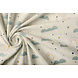 Oeko-Tex® 100 % Coton Lavé Arc-en-Ciel Nuages Crème Oeko-Tex® 100 % Coton Lavé Arc-en-Ciel Nuages Crème