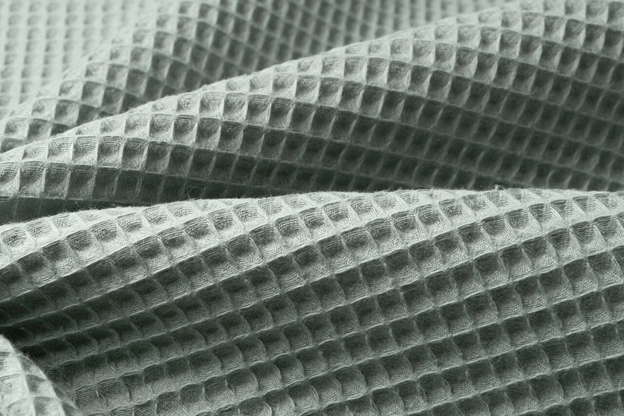 Oeko-Tex®  Waffelpiqué Baumwolle Alt Grün