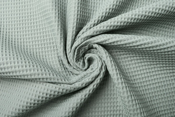 Oeko-Tex®  Waffle Pique Fabric Old Green