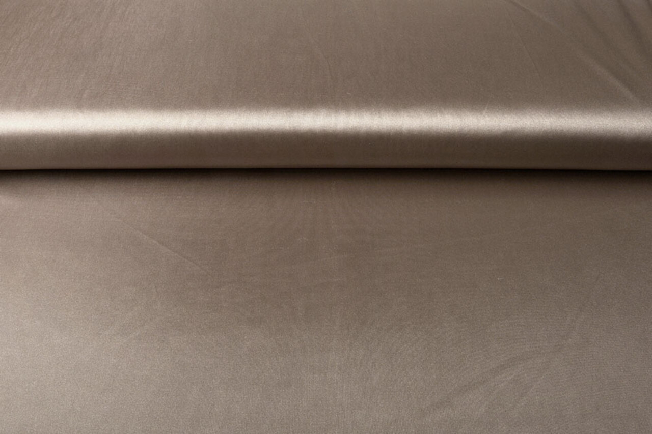 Charmeuse Futter Dunkeltaupe