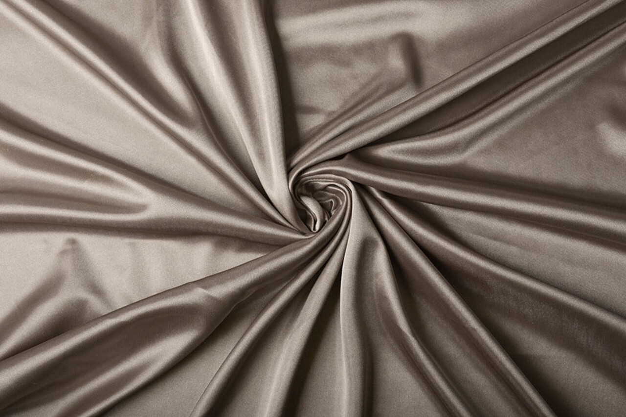Charmeuse Futter Dunkeltaupe