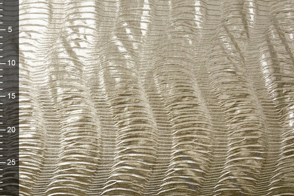 Plissé Lamé Licht Goud