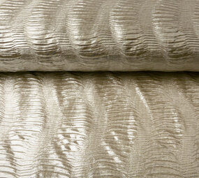 Plissée Folienjersey Hell Gold