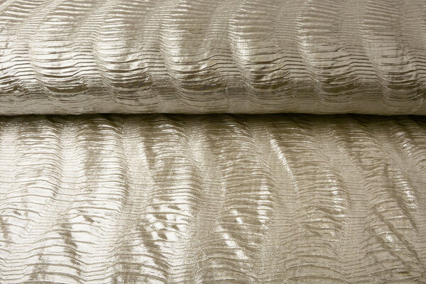 Plissé Lamé Licht Goud