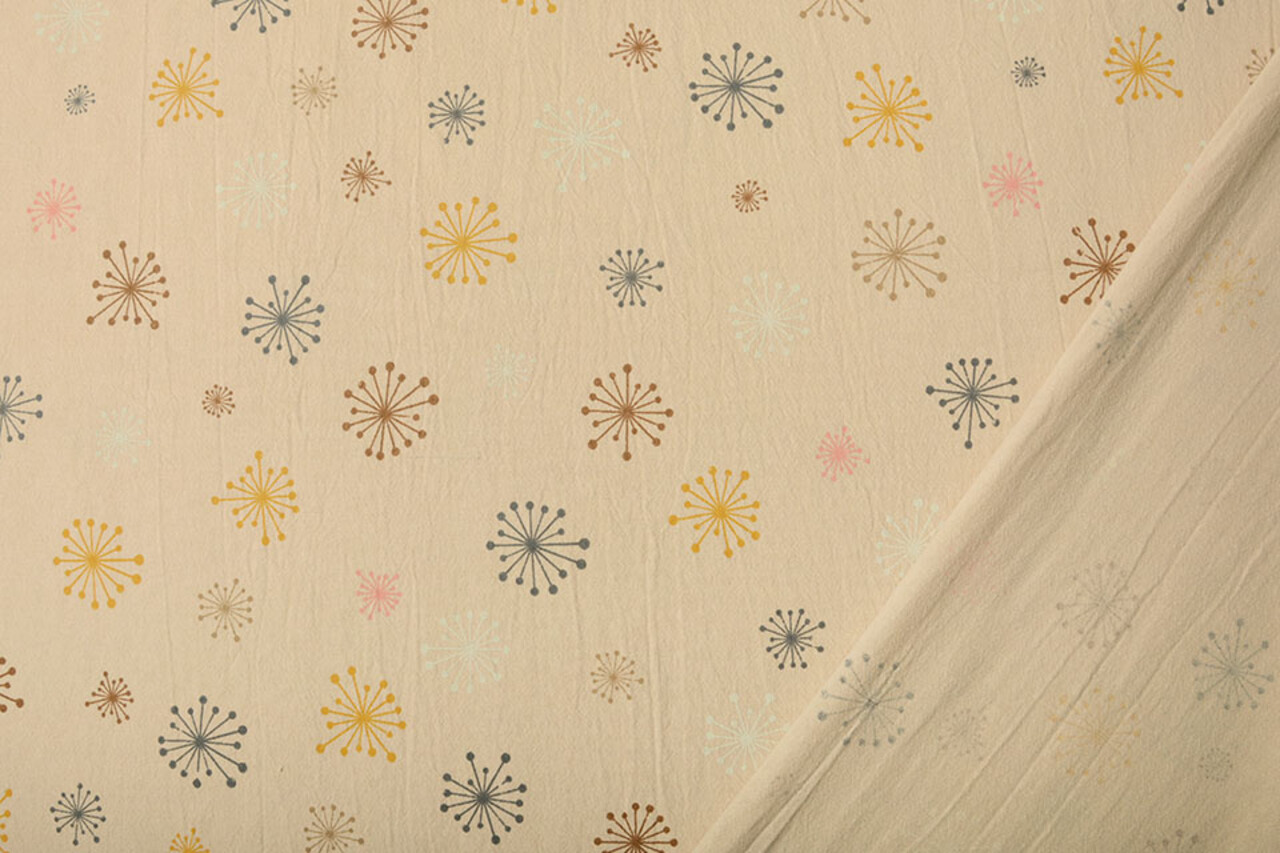 Oeko-Tex®  100% Gewaschene Baumwolle Löwenzahn Hell Sand