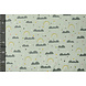 Oeko-Tex®  100% Gewaschene Baumwolle Regenbogenwolken Hell Altgrün