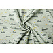Oeko-Tex®  100% Gewaschene Baumwolle Regenbogenwolken Hell Altgrün
