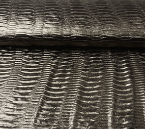 Pleated Lamé Anthracite