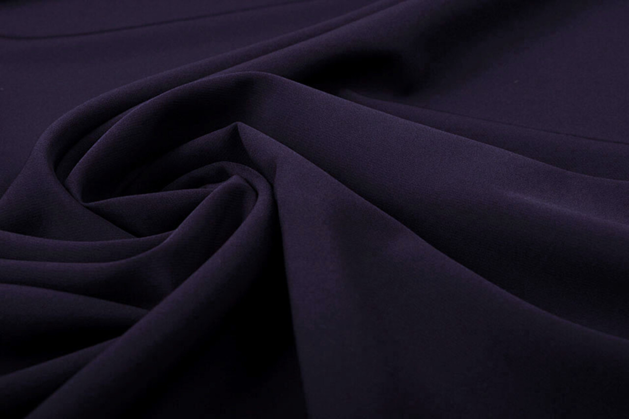 Crepe Stretch Diep Donker Paars Crepe Stretch Diep Donker Paars