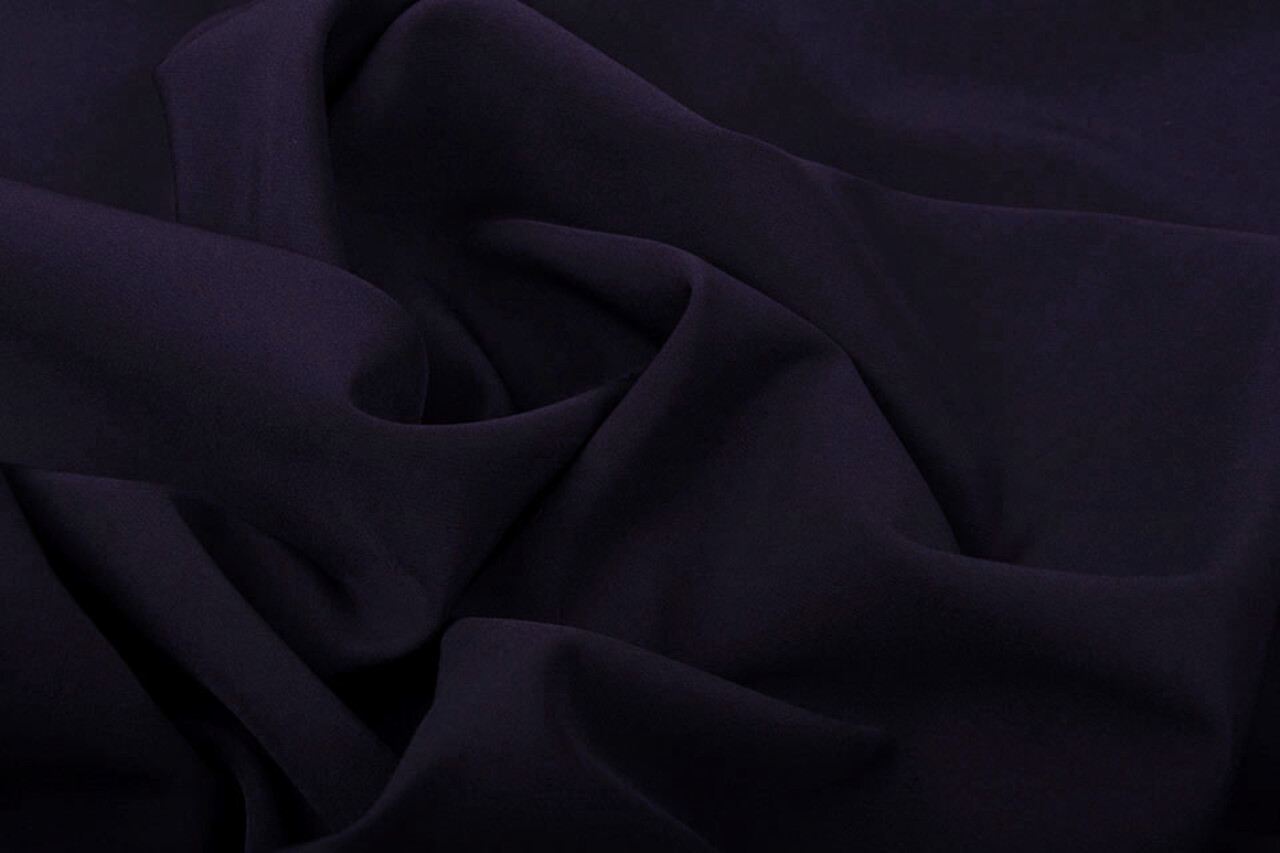 Crêpe Stretch Diep Scuro Viola Crêpe Stretch Diep Scuro Viola