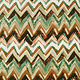 100% Viscose Confuso ZigZag Green