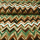 100% Viscose Confuso ZigZag Green