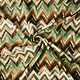 100% Viscose Confuso ZigZag Green