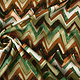 100% Viscose Confuso ZigZag Green