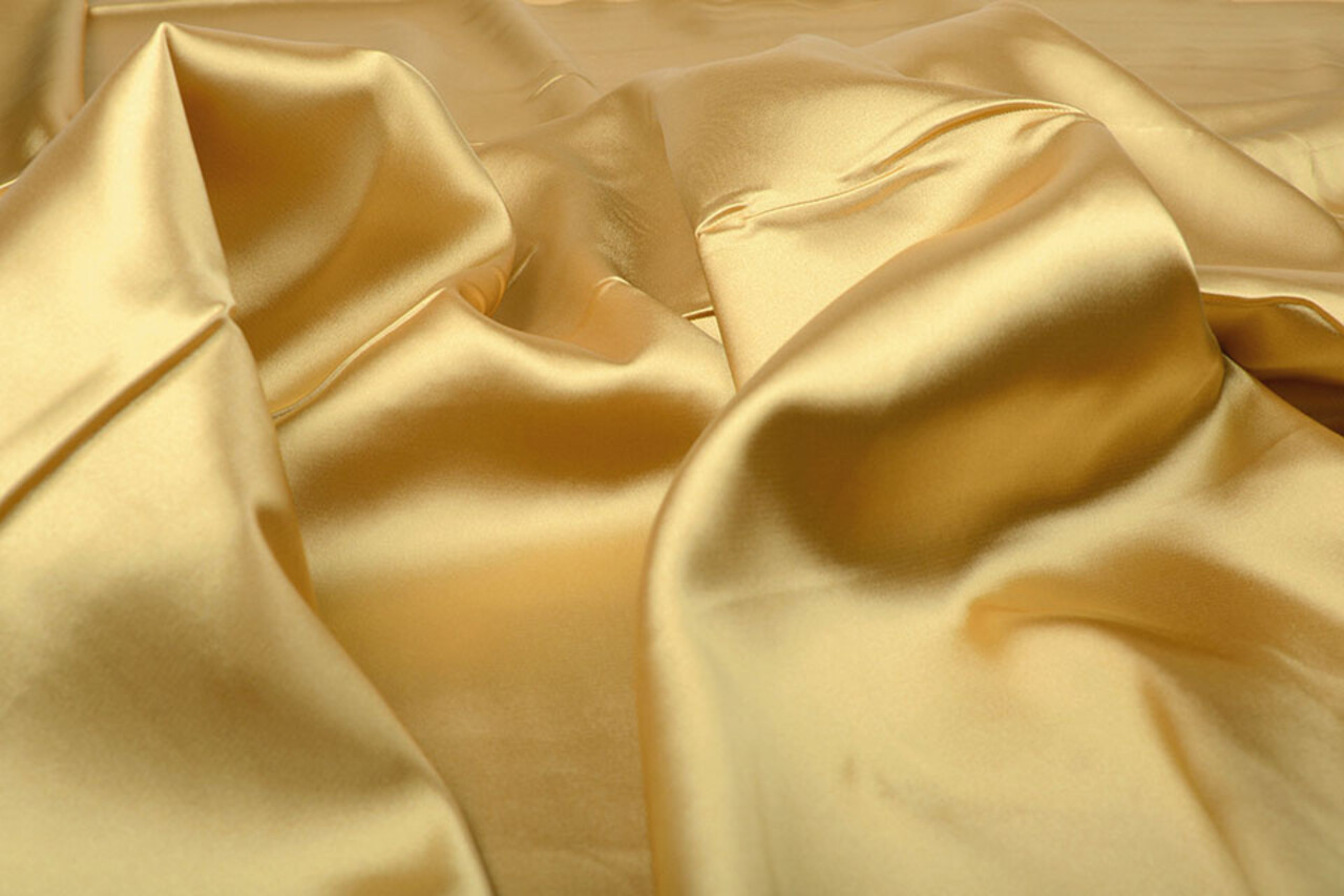 Stretch Satin Gold