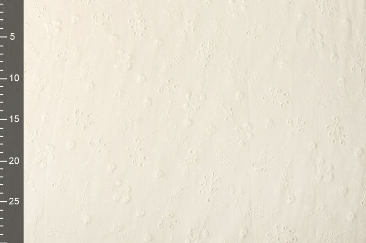 Jersey Broderie Anglaise Daisy Crème Jersey Broderie Anglaise Daisy Crème