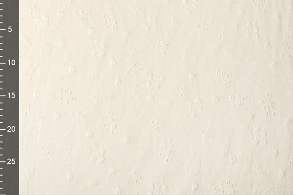 Jersey Broderie Anglaise Daisy Crème Jersey Broderie Anglaise Daisy Crème