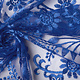Mesh Embroidered  June Royal Blue