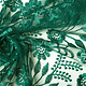 Mesh Embroidered  June Bottle Green