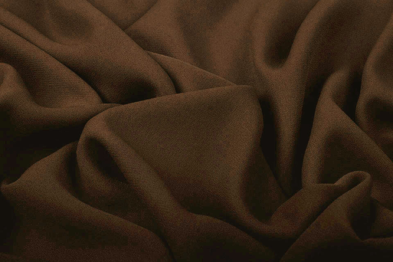 Crêpe Georgette Dunkel Braun Crêpe Georgette Dunkel Braun