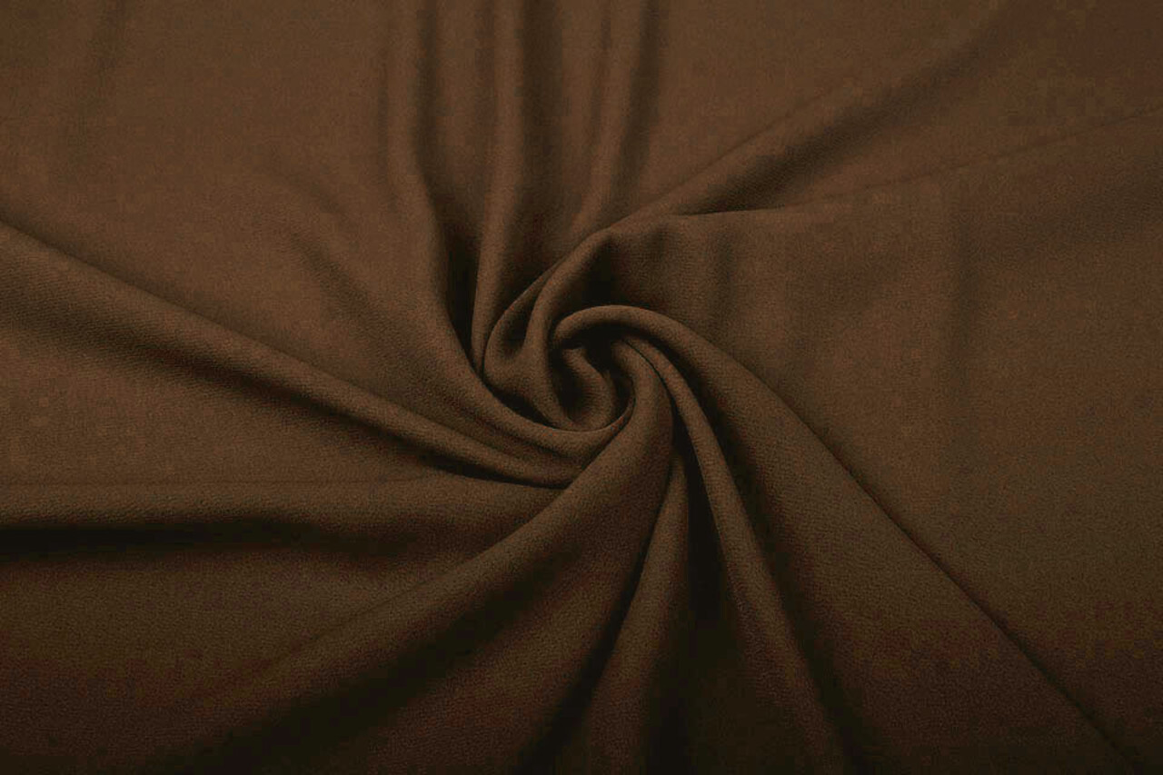 Crepé Georgette Marrón Oscuro Crepé Georgette Marrón Oscuro