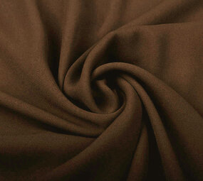 Crêpe Georgette Marrone Scuro Crêpe Georgette Marrone Scuro