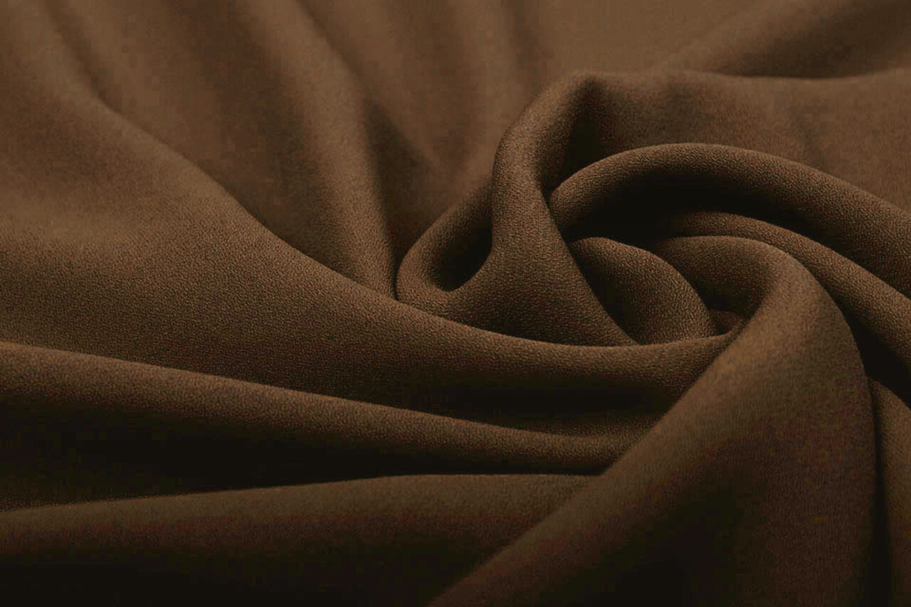 Crêpe Georgette Dunkel Braun Crêpe Georgette Dunkel Braun