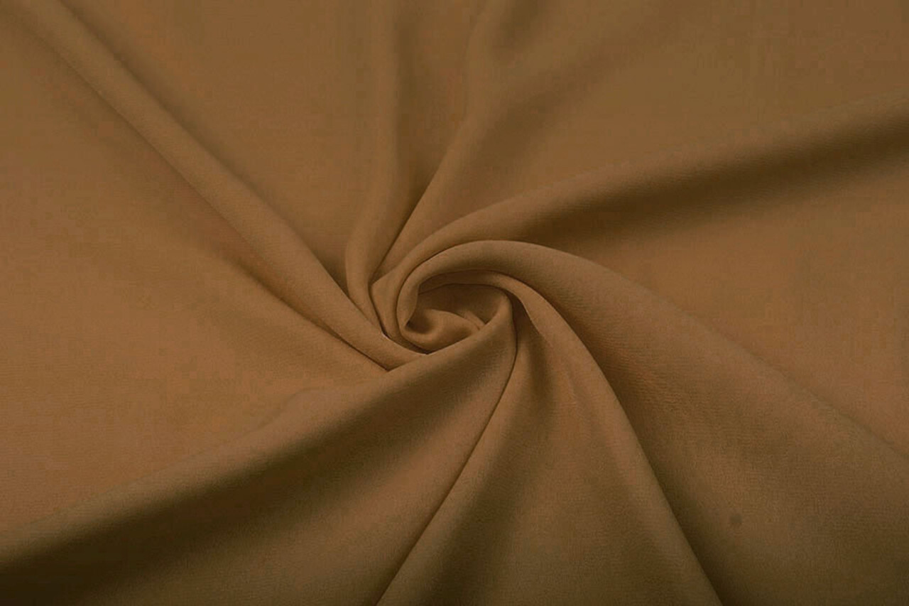 Crêpe Georgette Mokka Braun Crêpe Georgette Mokka Braun