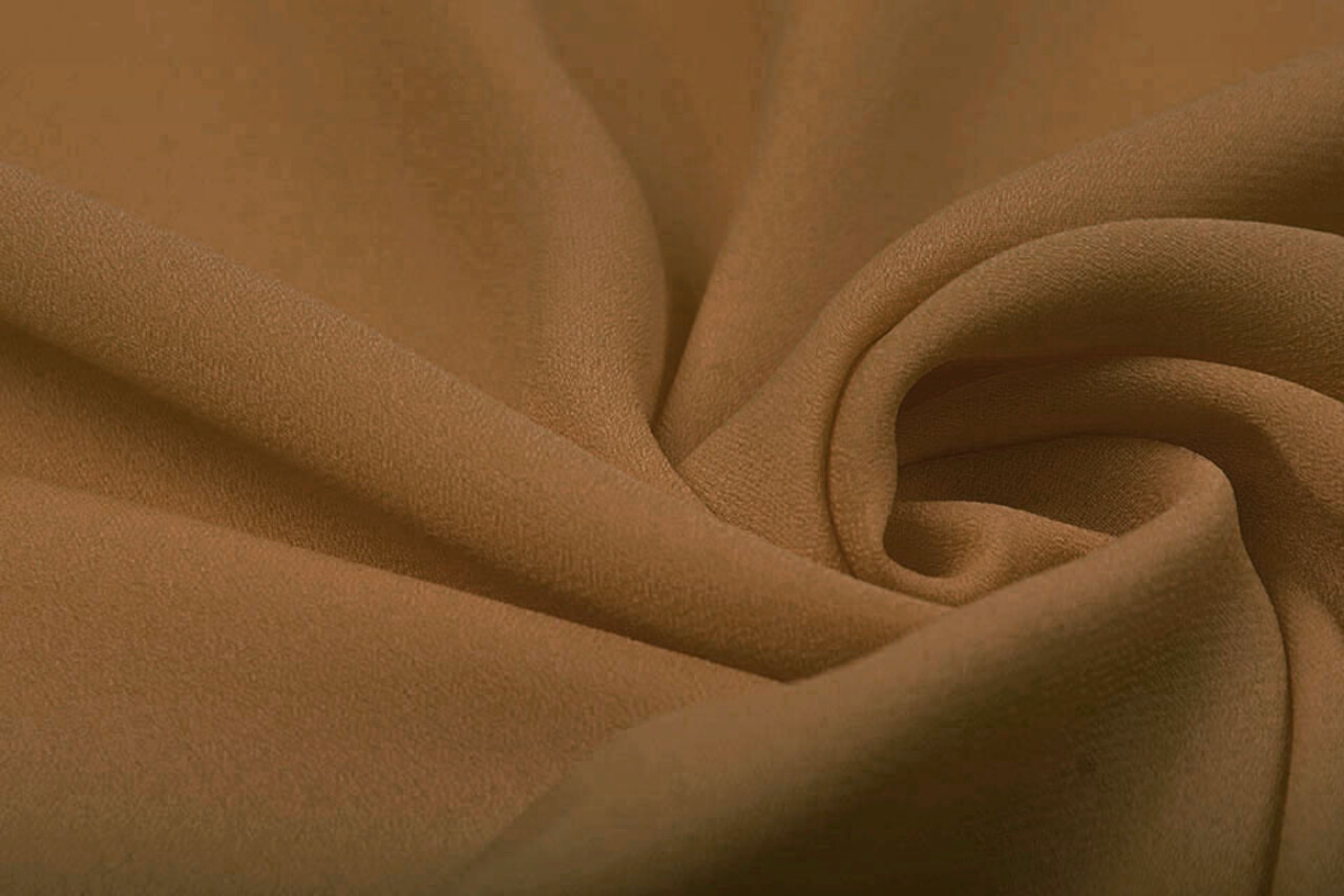 Crêpe Georgette Mokka Braun Crêpe Georgette Mokka Braun