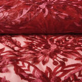 Mesh Geborduurd Eline Rood Mesh Geborduurd Eline Rood
