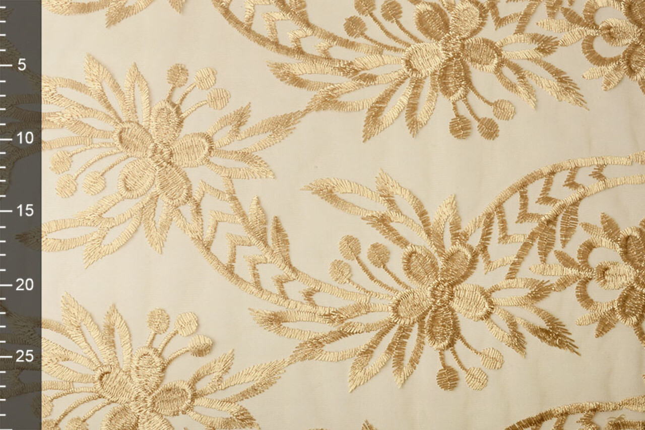 Mesh Embroidered  Eline Gold