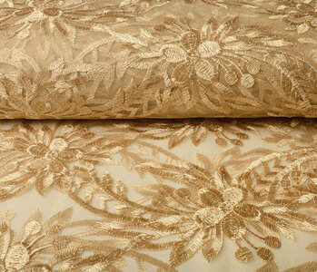 Mesh Embroidered Eline Gold