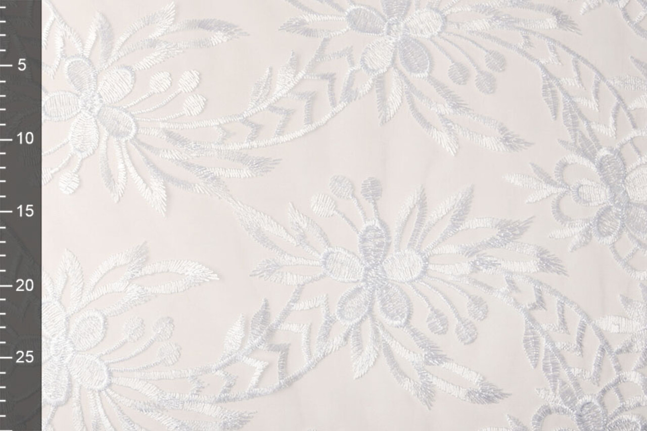 Mesh Embroidered  Eline White Mesh Embroidered  Eline White