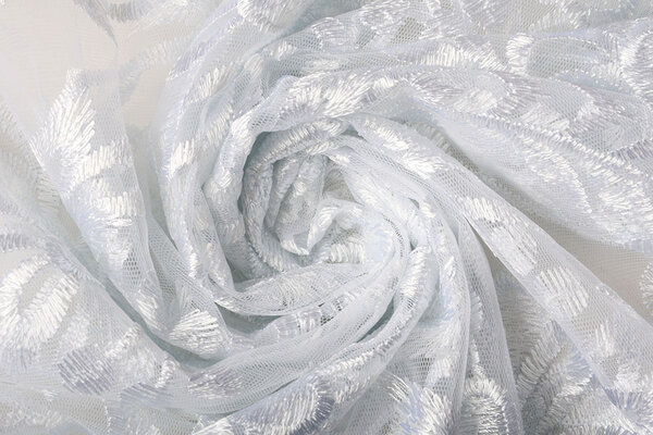 Mesh Embroidered  Eline White Mesh Embroidered  Eline White