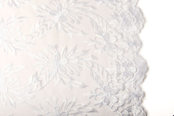 Mesh Embroidered  Eline White Mesh Embroidered  Eline White